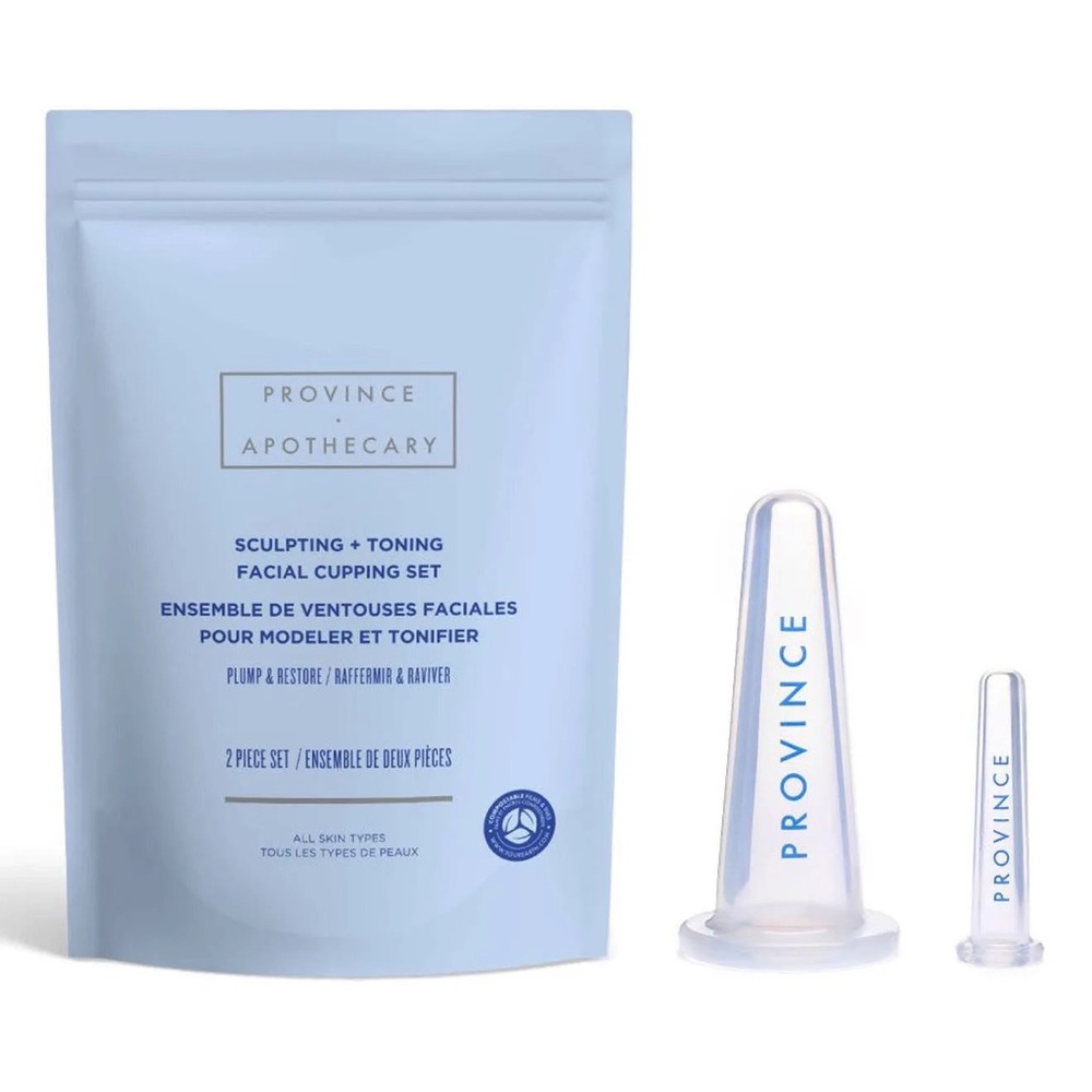PROVINCE APOTHECARY Sculpting + Toning Facial Cupping Set 2pcs set
